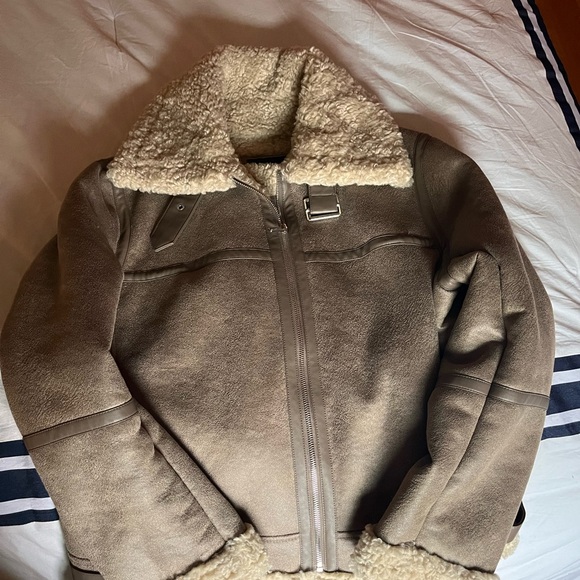 Sherpa lined Aviator Jacket - Picture 5 of 5
